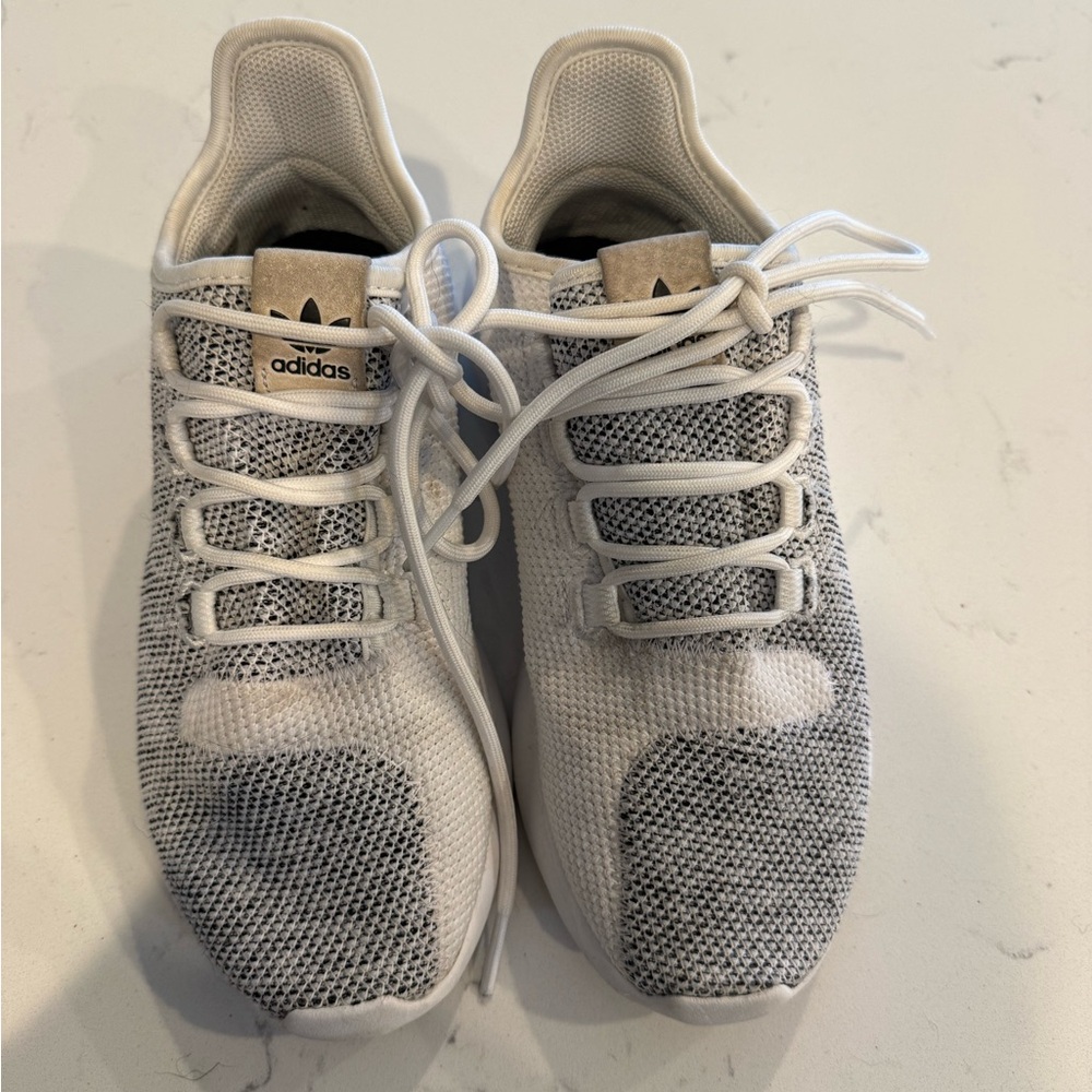 Adidas Knit White and Black Sneakers